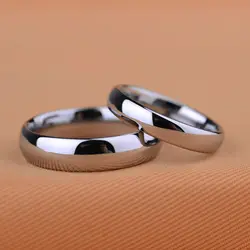 Customize Classic Design Never Fade Scratch Proof White Tungsten Wedding Rings Couples Rings Size 4-14 With Free Engravingg