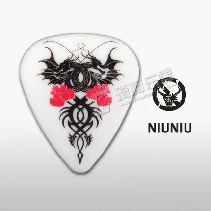 NNPICK by IM Classic Standard Shape Dragons & Roses Guitar Pick Plectrum Mediator Gauge 1.0mm