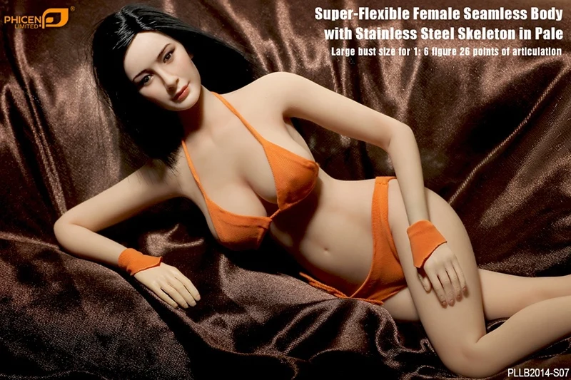 1/6 scale Swimsuit asian girl model toy 12in Super-Flexible figure doll seamless body with Steel Skeleton in pale skin beauty