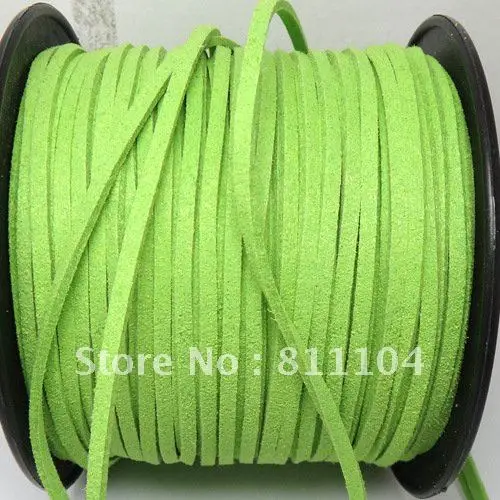 

3mm Grass Green South Korea Sofe Filament Leather Rope Cord DIY Accessories For Necklae Braided Bracelet Strap Cord Wholesale