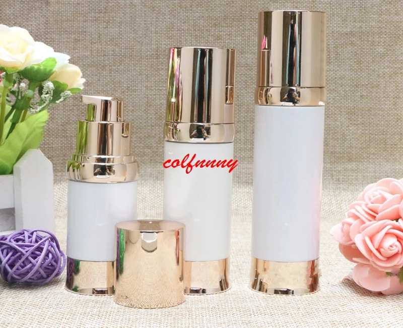 100pcs/lot 20/30/40ml Cosmetic Jar Empty Unique Mini Cosmetic Containers Refillable Bottles Women Lotion Airless Bottle F050209