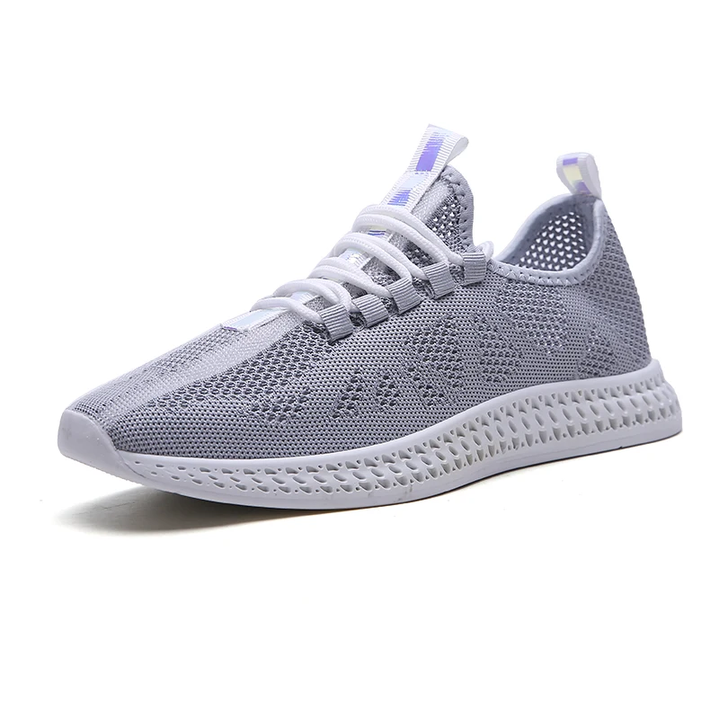 

2019 Summer Classic Breathable Fabric Tennis Shoes Comfortable Soft Gym Sneakers Stability Athletic Gray Fitness Sneakers Men