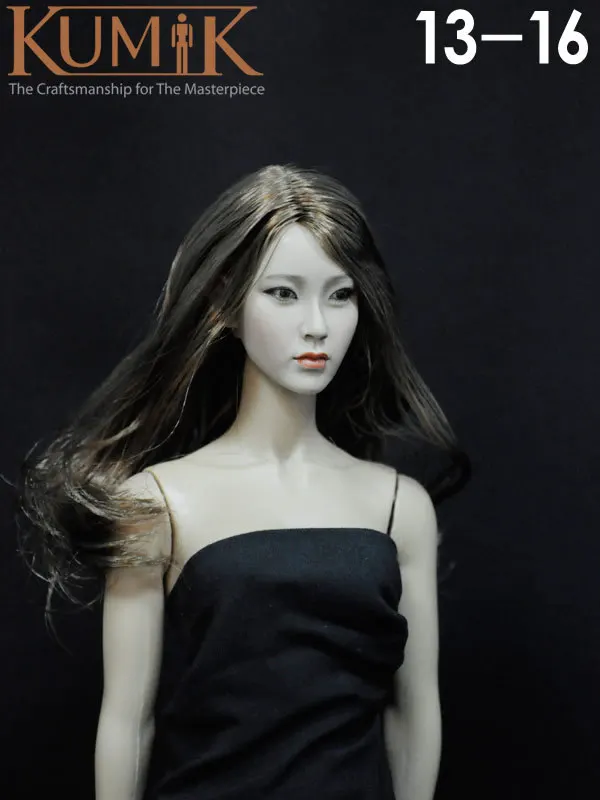 

1/6 scale female head shape for 12" action figure doll accessories doll head carved not include the body,clothes and other 13-16