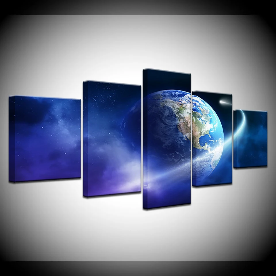 

Planet Earth II 5 Panels HD Print Wall Art modern Modular Poster art Canvas painting for Living Room Home Decor