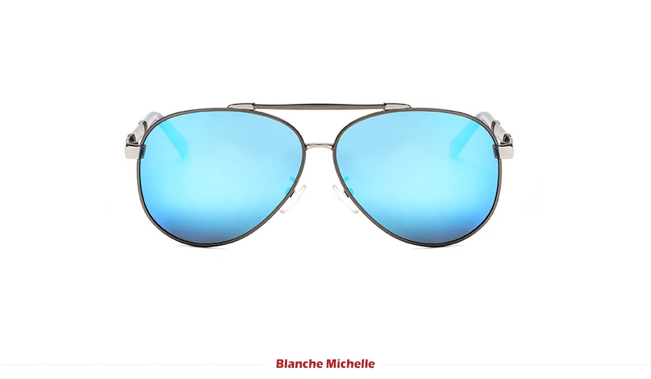 Blanche Michelle Pilot Polarisierte Sonnenbrille Männer 2025, Marke Spiegel Sonnenbrille Fahren UV400 Legierung Gafas De Sol Oculos Mit Box – Detail 16