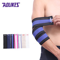 AOLIKES 1PCS High Elastic Bandage Wrap Basketball arm Compression Tape Elbow Support Tennis Volleyball Sports Equipment gear
