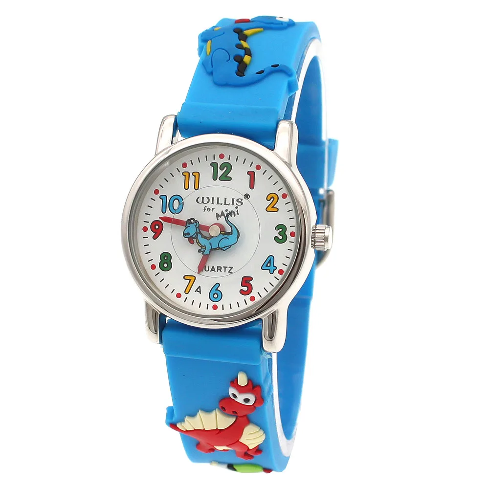 High Quality Brand Cute Football Cartoon children watch girls Rubber kids watches boys Silicone Quartz Wristwatches A30