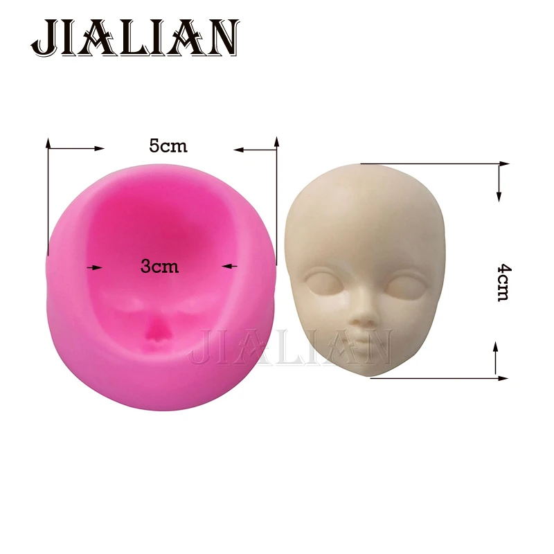 Cute girl mask Baby face chocolate silicone mold for cake decorating tools clay/rubber Sugar Chocolate Cake Decor candy T0929