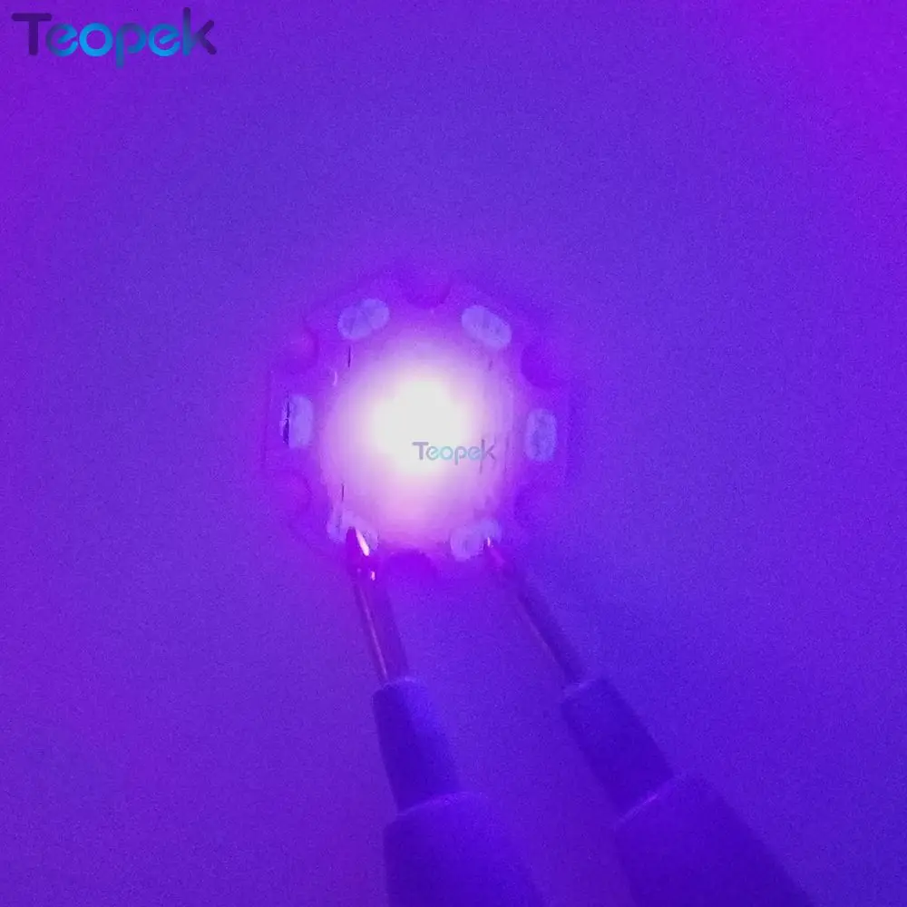 10x3 W Everlight 3535 UV Ultravioletti Viola a Colori Ad Alta Potenza LED Emettitore di Luce 380nm 395nm 420nm 8/ 10/12/14/16/20MM PCB