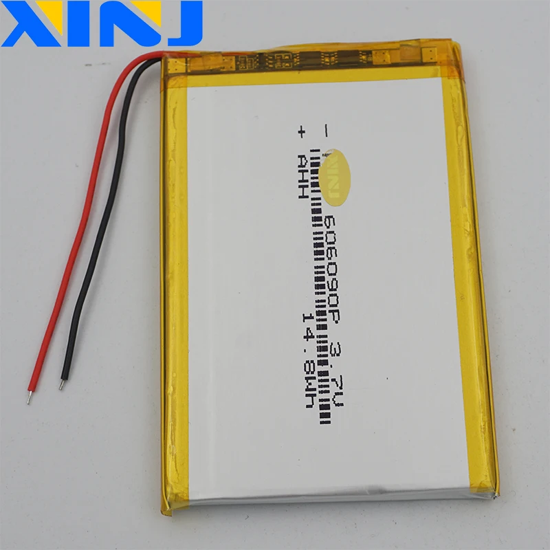 Akumulator litowo-polimerowy LiPo 3,7 V 4000 mAh 14,8 Wh 606090   Dla GPS PDA MID PSP Telefon PDF Power Bank