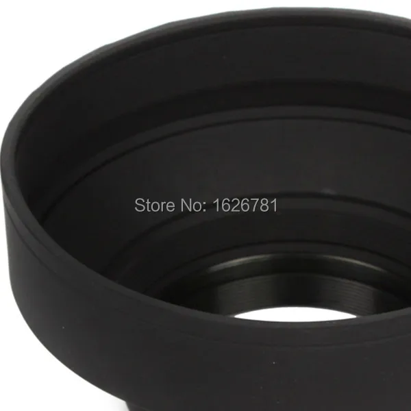 Чехол Venes для камеры Canon, Nikon, Pentax, 77 мм, 3 стадии, складной, 3 в 1, Резиновая бленда для объектива