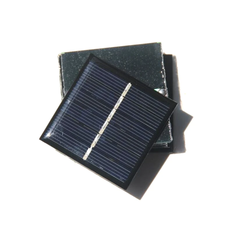 Epoxy 0.42W 3V 140MA Mini Solar Cell Moudle DIY Solar Panel Battery Charger Experiment Education Study 54*54*3MM 10pcs