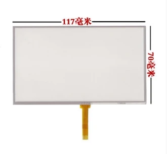 

10pcs/lot 117*70 mm New 5 inch touchscreen MP4 GPS external screen for hsd050idw1 at050tn33 at050tn43