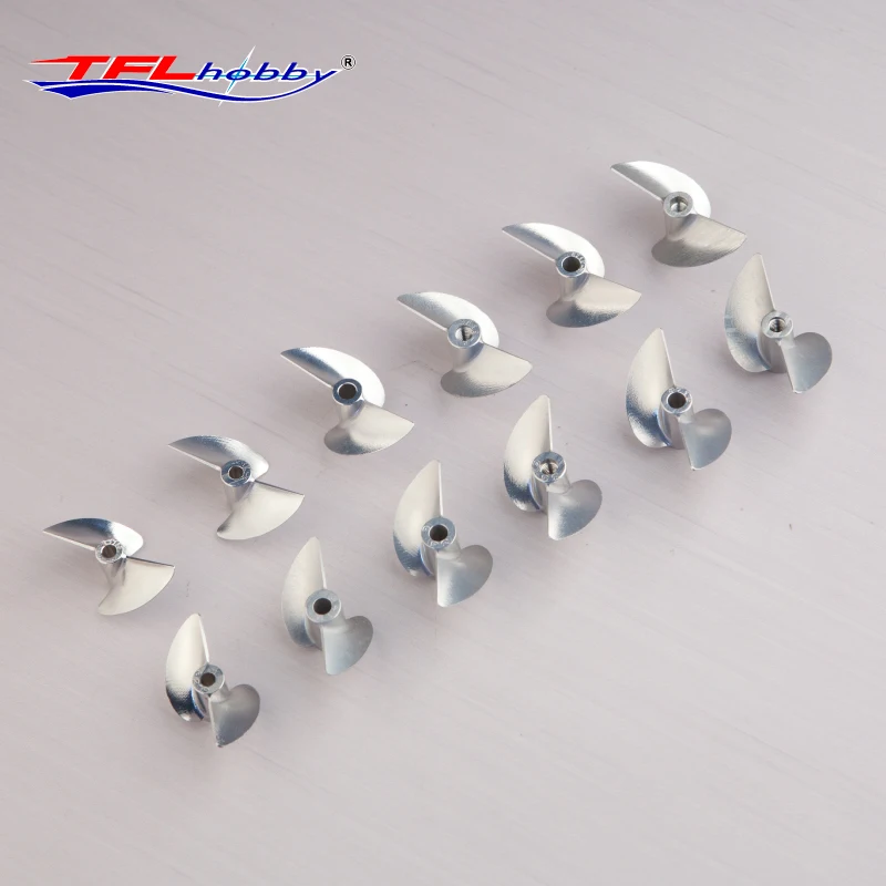 TFL Genuine Parts! 2 Blade G-Series CNC 1.9 Thread pitch Hole Dia 3.18mm/4.0mm Aluminium Propeller for RC boat