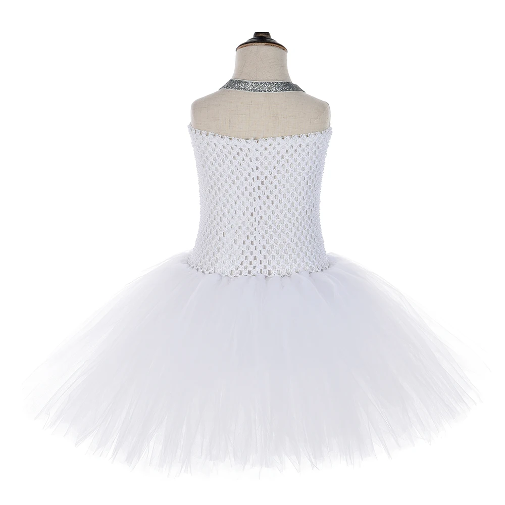 Robe Tutu féerique pour filles, nouvelle collection, tenue blanche pour enfants, Costumes d'halloween, mignons, en Tulle, robes de fête d'anniversaire