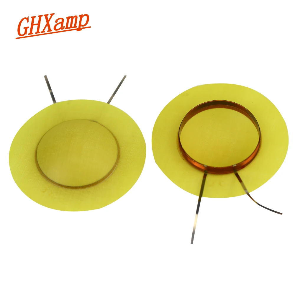 Universal Flat lead 25.4mm Horn Resin Diaphragm Tweeter Voice Coil Driver Head Speaker Repair High Power 4.1- 8OHM 30-80W 2PCS