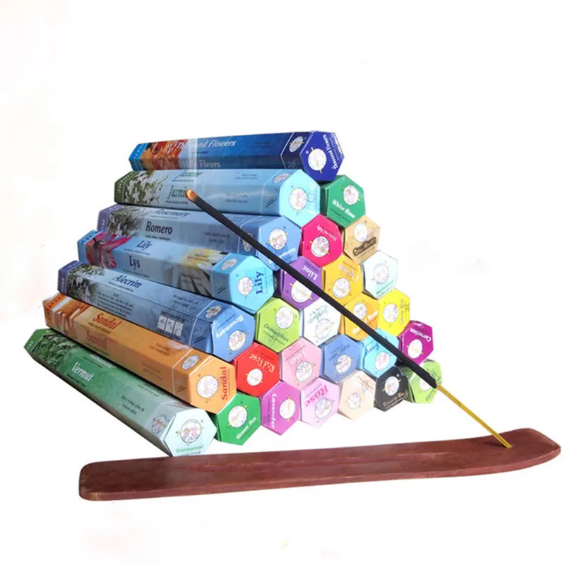 Mixed Flavor India Incense Aroma Incense Stick Sandalwood Lavender Fragrance Air Freshener Aromatherapy Living Room House Supply