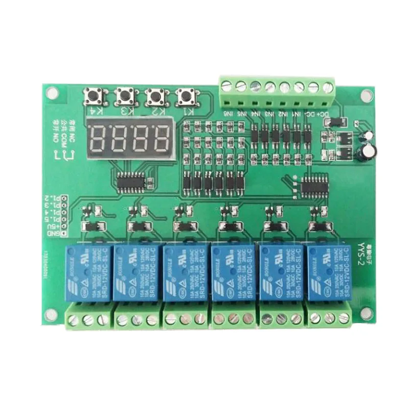 Imagem -02 - Módulo de Placa de Controle Temporização Múltiplos Canais Módulo de Placa de Controle Controle Industrial Painel de Controle Plc Programável