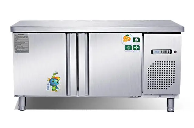 1.2 stainless steel cold storage and freezing machine commercial freezer counter cabinet