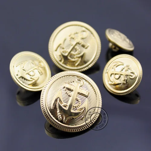 15-25mm Gold Color Anchor Buttons Fashion Metal Shank Button,Bulk Craft Buttons Wholesale Price