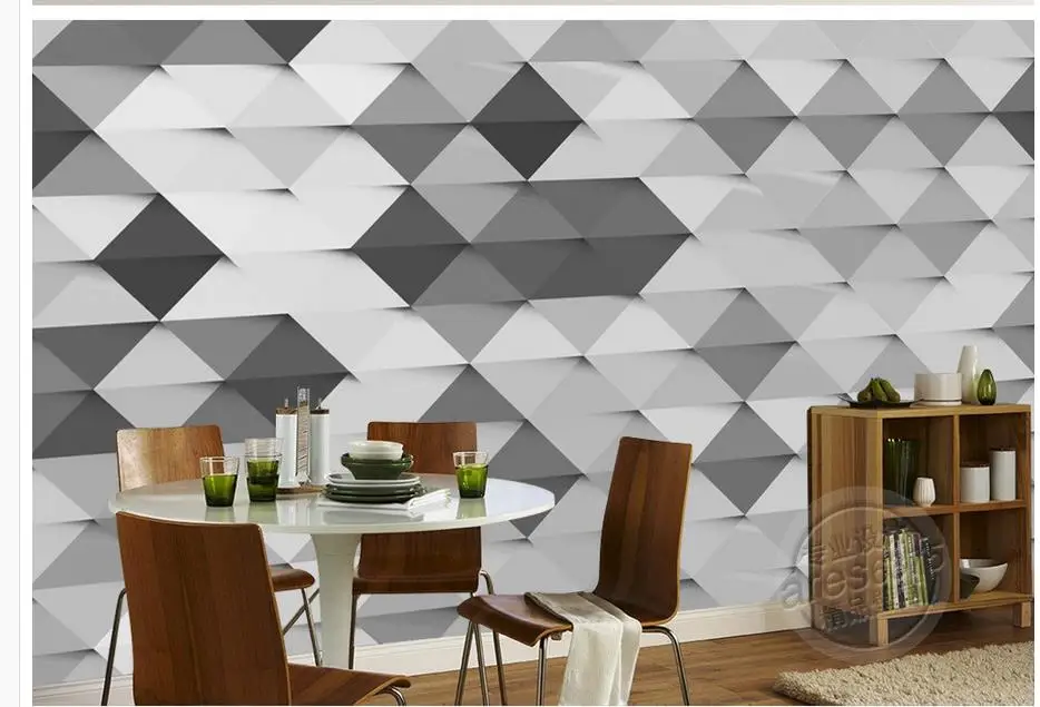 

3d customized wallpaper 3D three-dimensional abstract geometry wallpaper 3d modern Home Decoration