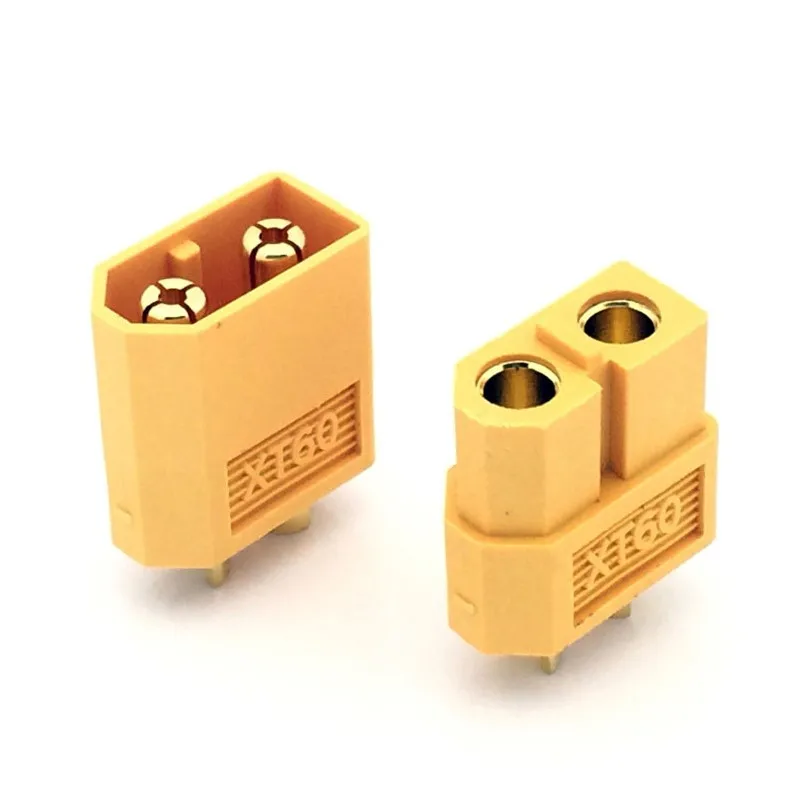 10pcs Yellow XT30 XT60 High Quality Male Female Gold-Plated Battery Connector Plug for RC Aircraft