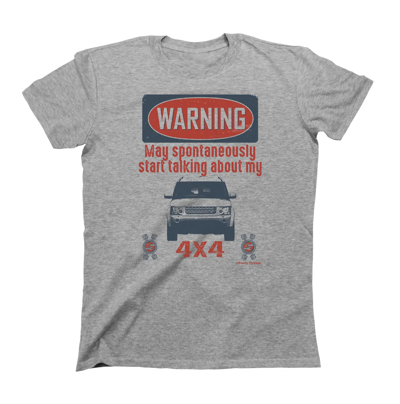 2019 Fashion Mens Car T-Shirt WARNING May Spontaneously Talk About 4x4 British car fans Discovery Tee shirt