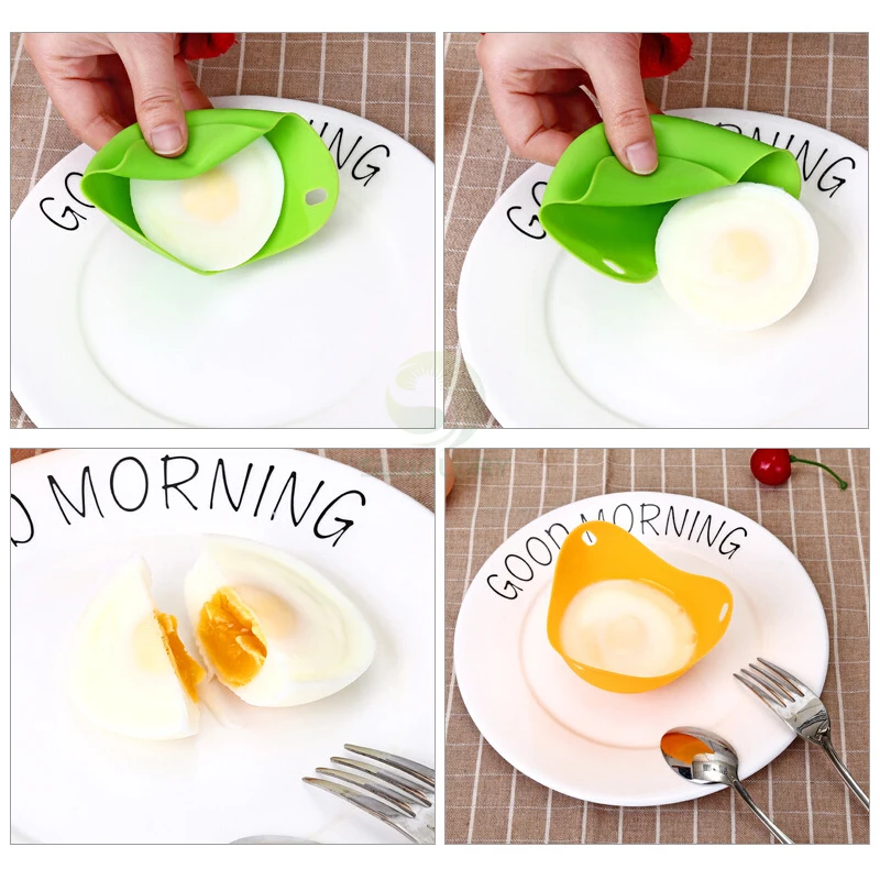 2Pcs/Lot Silicone Egg Poacher Poaching Pods Egg Mold Bowl Rings Cooker Boiler Cuit Oeuf Dur Kitchen Cooking Tools Pancake Maker