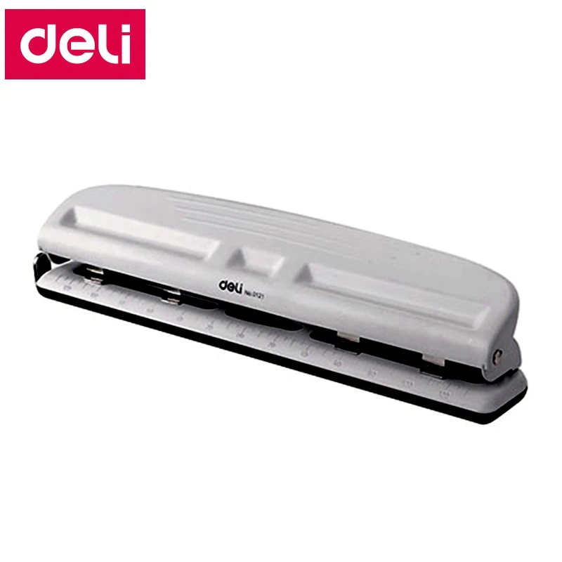 Deli 0121 Office Desk 6mm 4-Hole desk punch Four hole punch /punch papers 10 sheets 80g papers