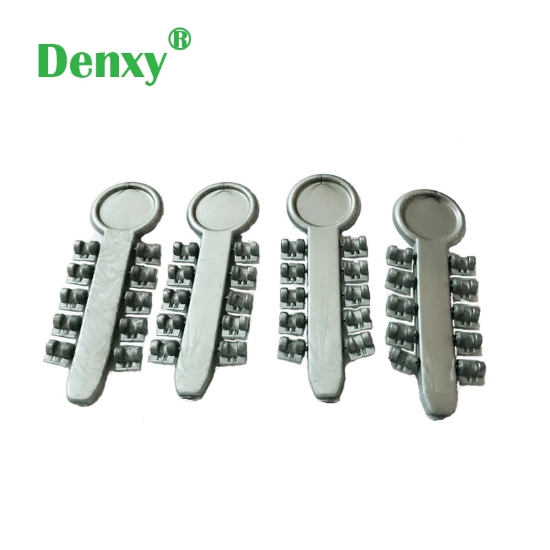 Denxy 600pc Orthodontic Rotation Wedges High Elastic Dental Bracket Orthodontic Brace Teeth Whitening Transparent clear silver