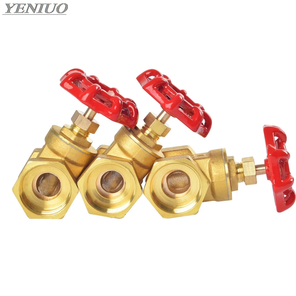 Copper gate valves DN15 DN20 DN25 DN32 BSP Female thread water valve switch valve Internal thread brass Gate valves