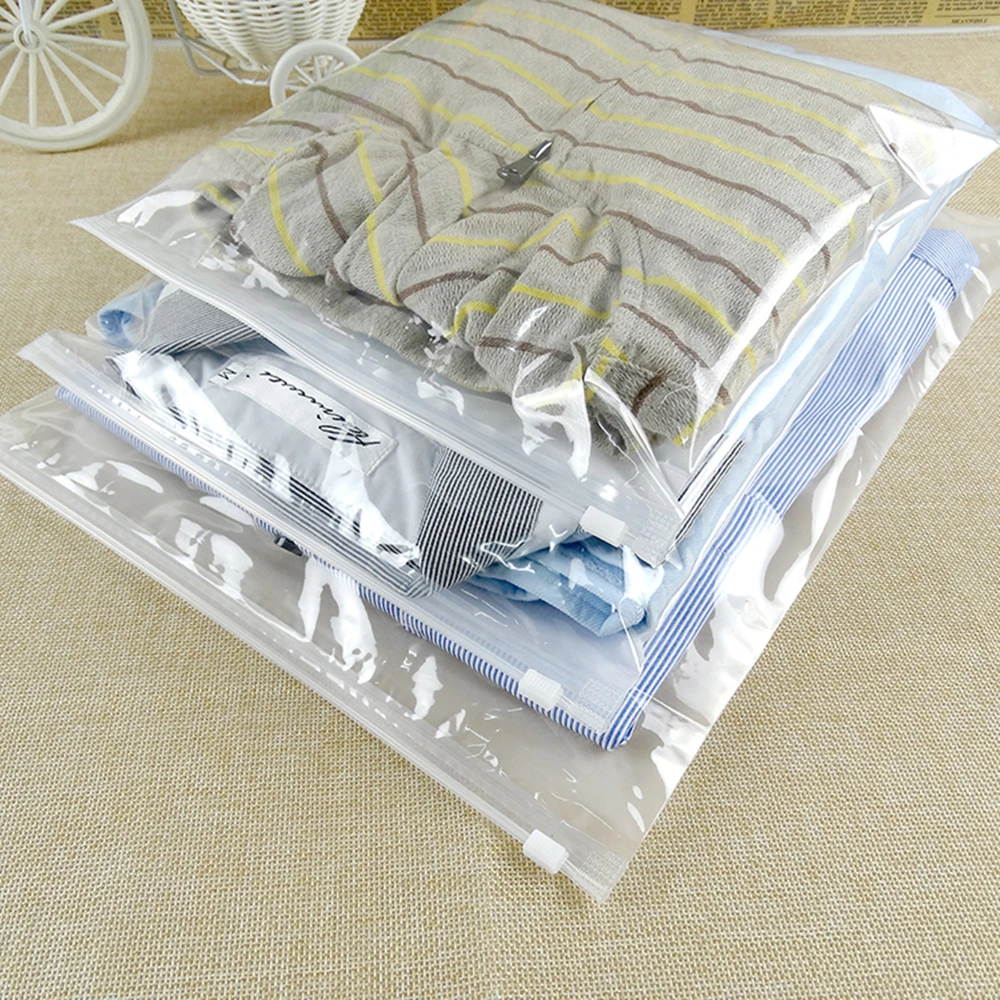 

300Pcs Plastic Zip Lock Clothes Storage Packaging Bags Back Matte Front Clear Reclosable Slide Seal Zipper Bag with Vent Hole