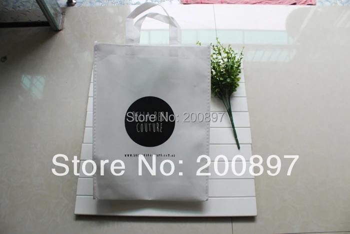 Custom logo printed non woven storaging bag 38*30*10cm 500pcs lot