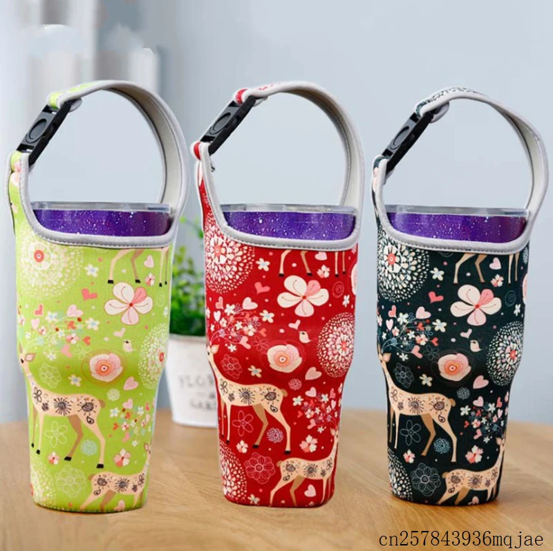 

100pcs Bottle Storage Holder Anti Scald Cup Sleeve Milk Tea Coffee Hand Drinks Cloth Cover with Braces Submersible Material