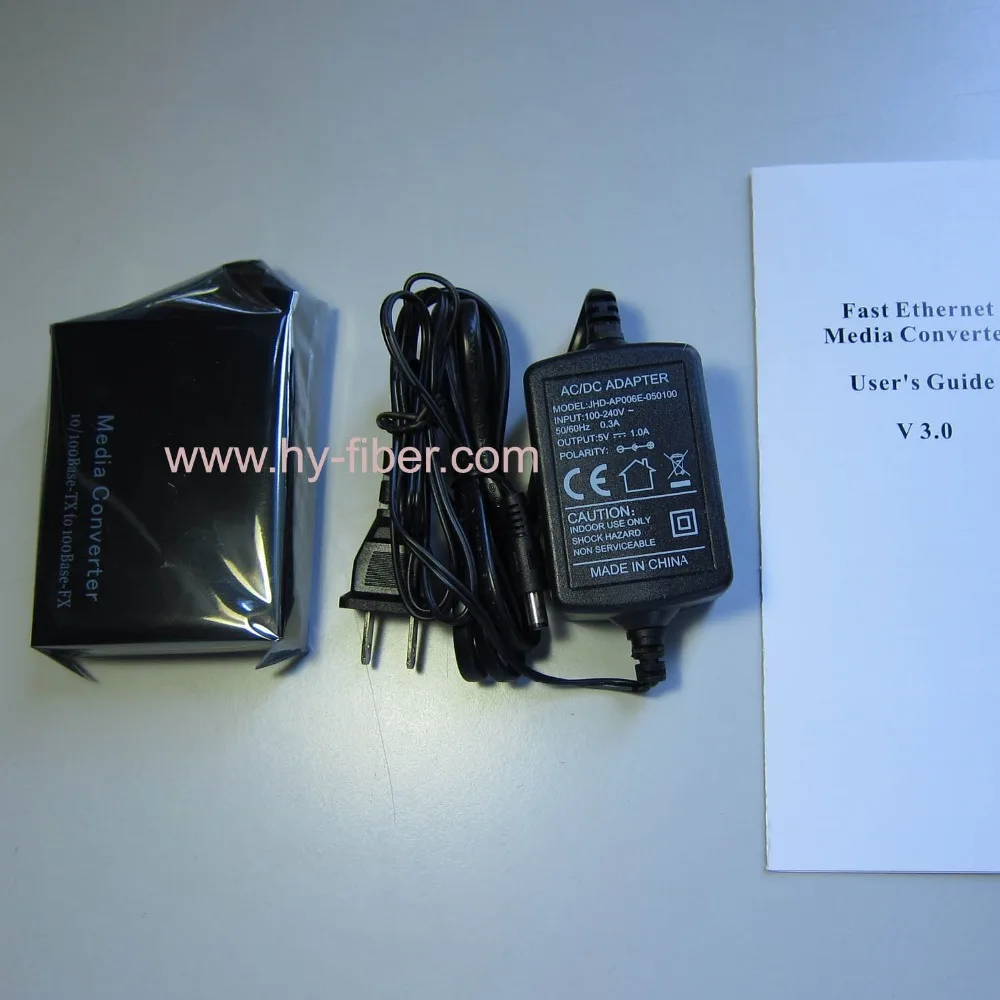 Media Converter 10/100m SM dual fiber 1310nm 60km SC Port