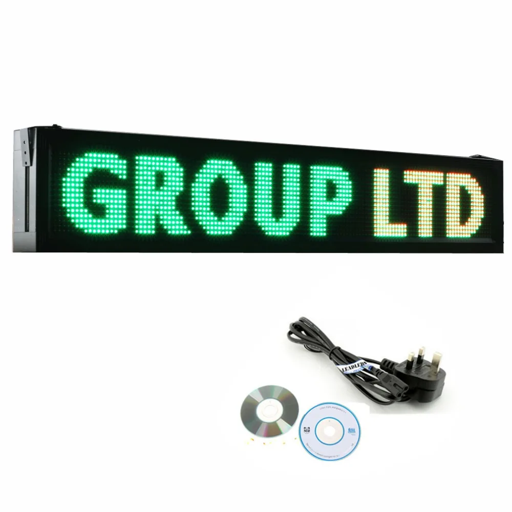 P10 Full Color RGB LED Display Screen Outdoor Waterproof Programmable Scrolling Message for  Store Advertising Business