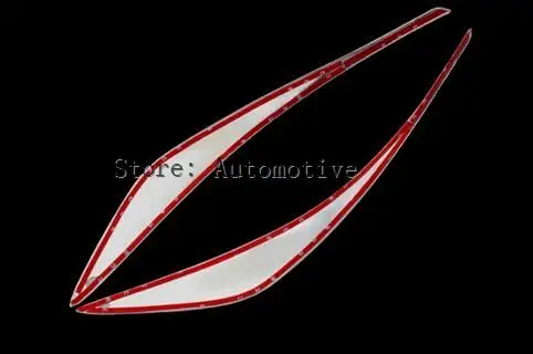 2pcs Front Bumper bottom corner stripe sticker cover trim for Nissan Rogue   X-Trail 2014 2015 2016