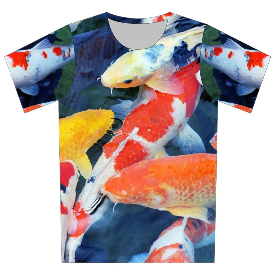 Summer Galaxy T Shirt Animal Fish Sea Boat Bridge Tortoise Astronaut Print Children 3D T-Shirt Boy Girl Fashion Tees Tops