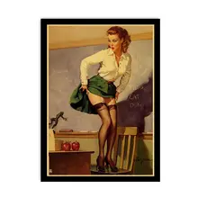 WWII vintage pin-up girl poster #3