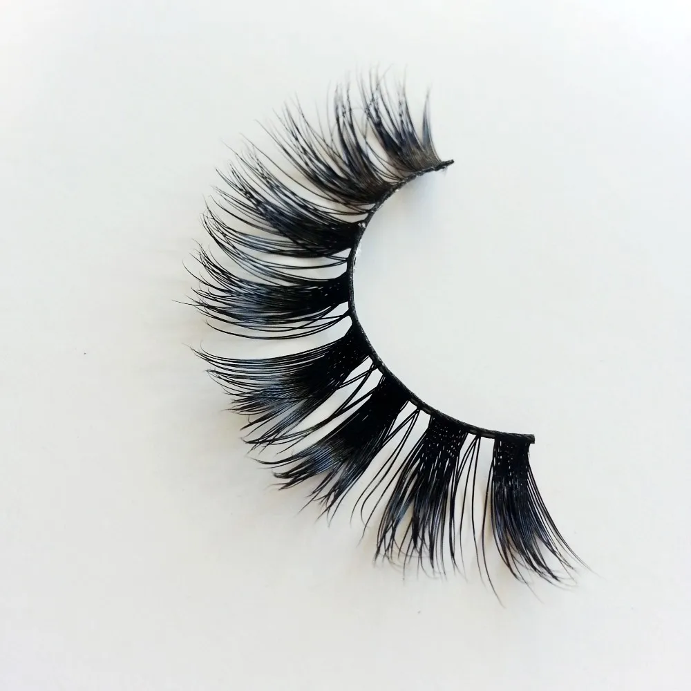 IN USA 1000pair 3D Mink Lashes Natural Long Full Strip Lashes Transparent terrier Short Mink EyeLashes Style False Eyelashes