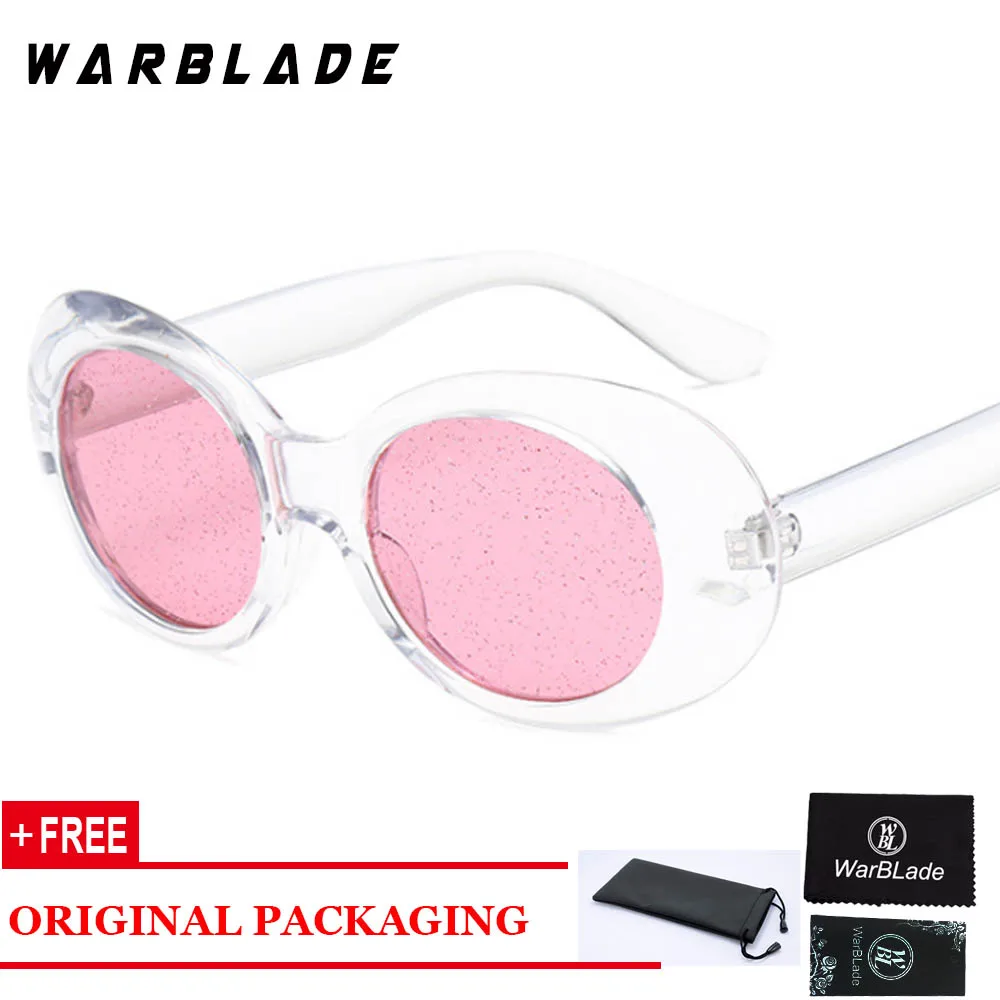 

2020 Fashion New Oval Sunglasses For Female Transparent Gorgeous Granulated Lens Top Quality Sun Glasses For Men Women Pink