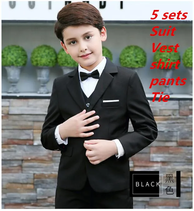 2017 Full Regular Coat Boys Suits For Weddings Kids Prom Wedding Clothes For Children Clothing Sets Boy Classic Costume Dresses