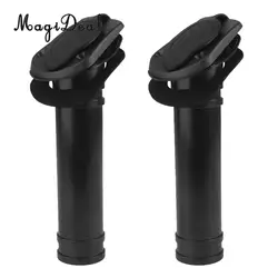 MagiDeal Durable 2 Pieces Nylon Flush Mount Kayak Boat Fishing Rod Holder with Cap Gasket for Rafting Flatable Boat Accessories