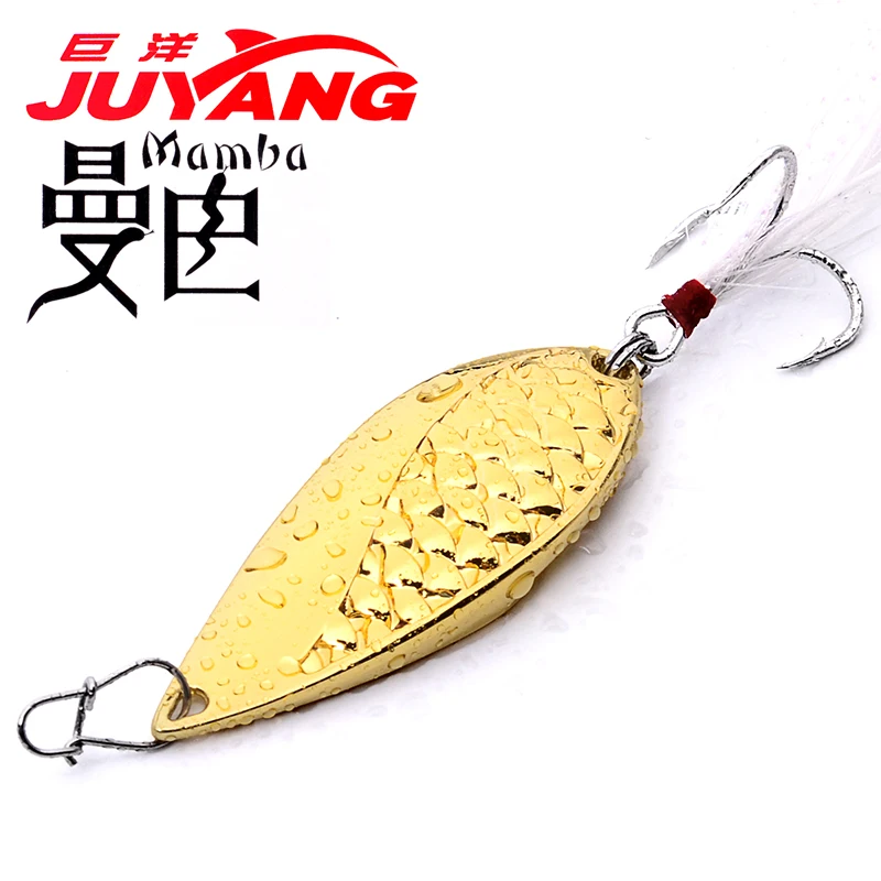 JUYANG Metal Lure Spoon Fishing Lures 2g 5g 7.5g 10g 15g 20g winter Hard Baits Metal Material Fishing Tackle