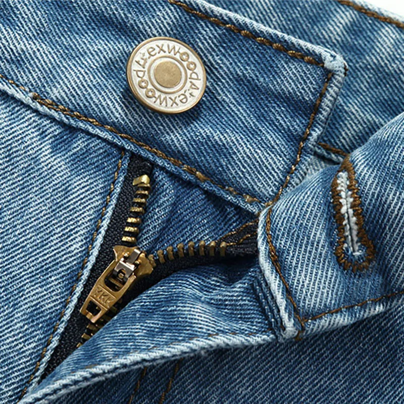 虎城男性洗浄デニムジーンズカジュアルストレートデニム男性ブランド男性クラシックジーンズパンツ男性ビジネスズボン