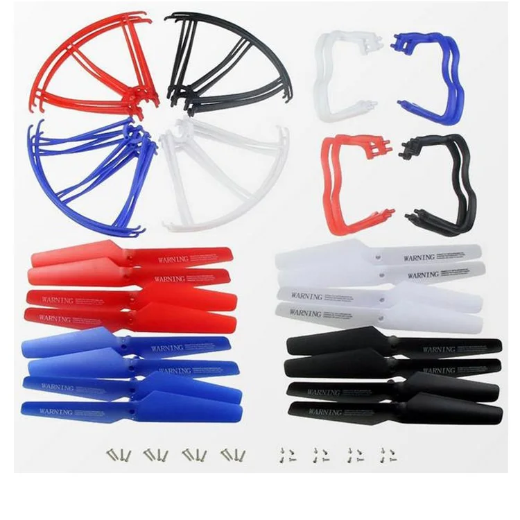 

Syma X5 X5C Spare Parts Main Blade &Blade Protecting Frame & Landing Skid for SYMA X5C X5C-1 X5 RC Quadcopter-4color