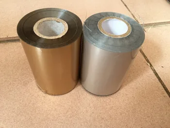 Mat altın + mat gümüş 2Piecesx(8cm x 120m)/Rulo sıcak damgalama folyo kağıt rulosu sıcak folyo veya plastik kağıt