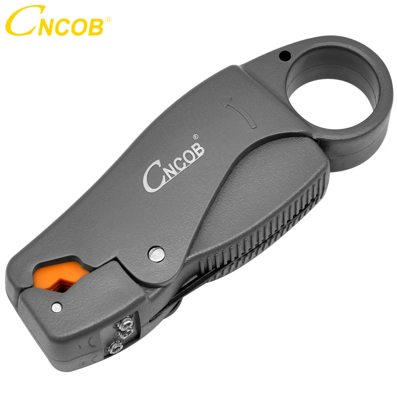 CNCOB New Rotary Coax. Cable Stripper,For RG-58(3CZV),RG-59/62(4CZV),RG6(5C2V),RG58 RG59 RG6 High Impact Material Wire Stripper