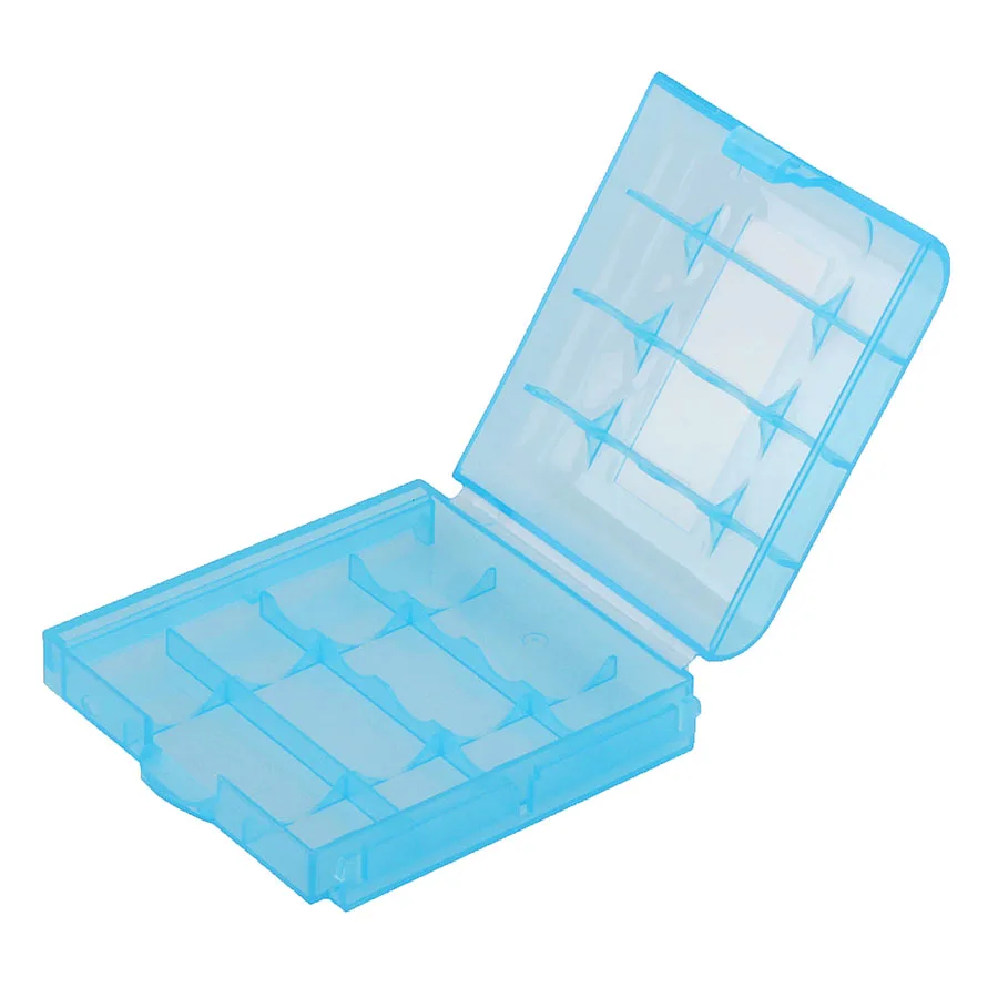 5Pcs AA/AAA Battey BOX Plastic Transparent White New Hard Plastic Case Cover Holder for AA / AAA Battery Storage Box Digital Hot