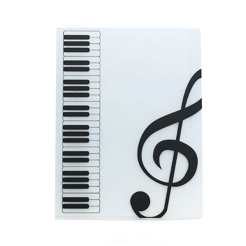 40 Pages A4 Size Sheet Music Holder Sheet Music Storage File Folder Ideal for Practicing Piano, Violin, and Playing Instruments